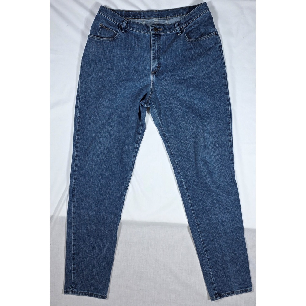 Riders by Lee Women's 18W L Straight Leg Jeans Medium Wash Stretch Denim